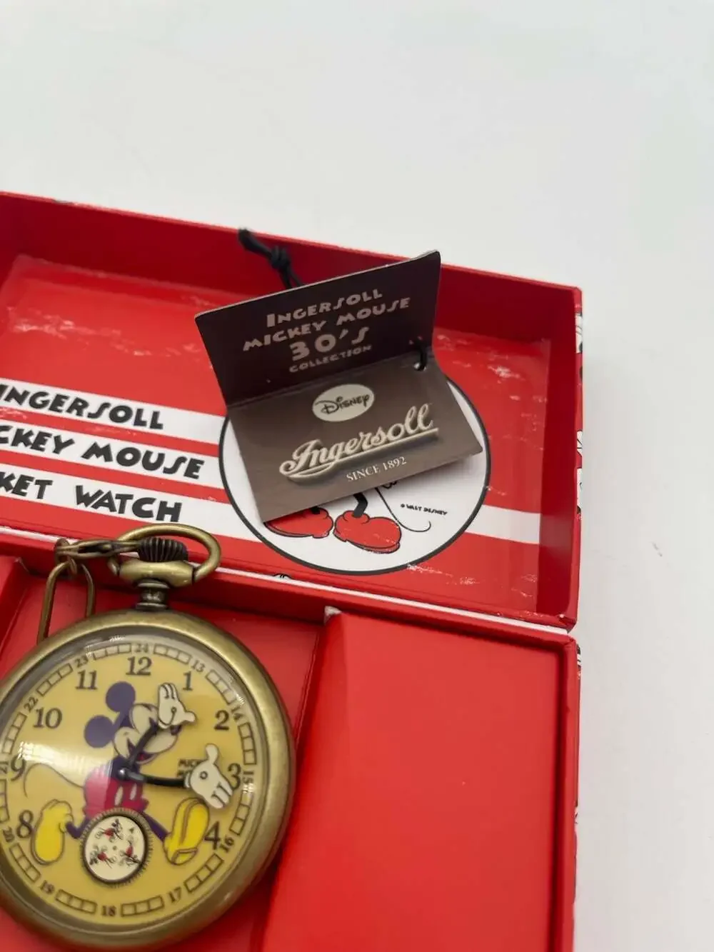 Ingersoll Mickey Mouse 30's Collection Pocket Watch Disney Parks Limited Edition